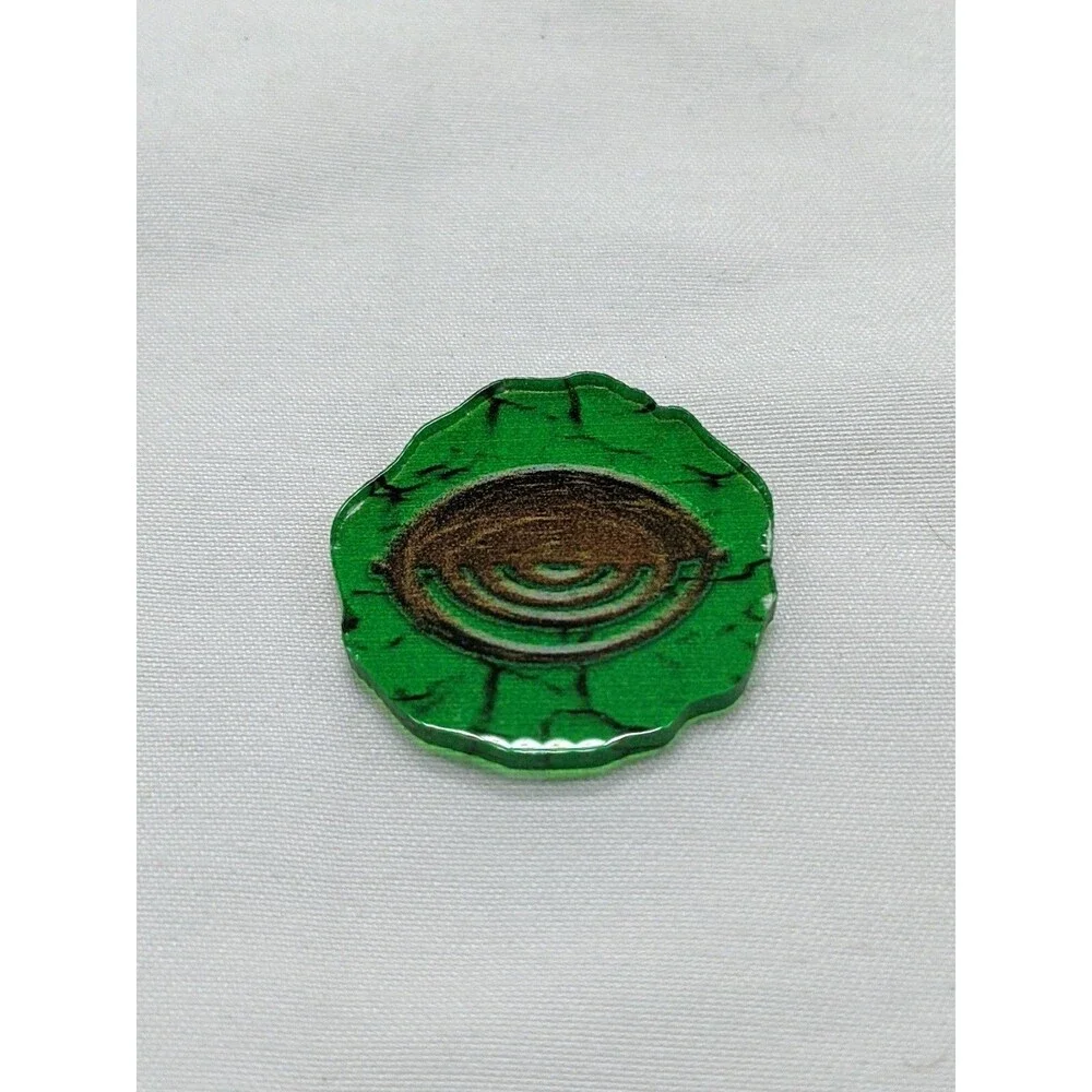Lot Of (12) Spirit Island Acrylic Green Presence Tokens